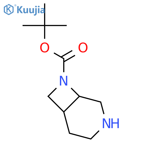 tert-Butyl 3,8-diazabicyclo[4.2.0]octane-8-carboxylate structure