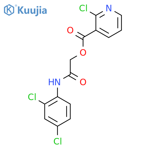 [(2,4-Dichlorophenyl)carbamoyl]methyl 2-chloropyridine-3-carboxylate structure