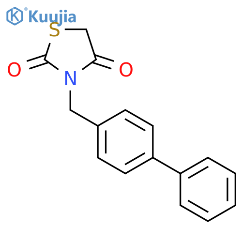 2,4-Thiazolidinedione, 3-([1,1'-biphenyl]-4-ylmethyl)- structure