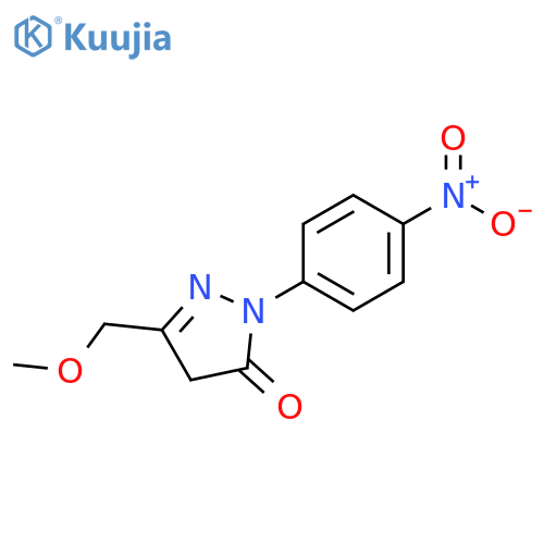 3H-Pyrazol-3-one, 2,4-dihydro-5-(methoxymethyl)-2-(4-nitrophenyl)- structure