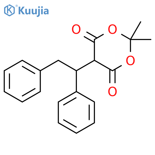 1,3-Dioxane-4,6-dione, 5-(1,2-diphenylethyl)-2,2-dimethyl- structure