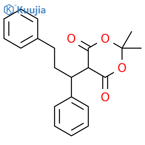 1,3-Dioxane-4,6-dione, 5-(1,3-diphenylpropyl)-2,2-dimethyl- structure