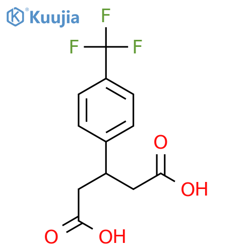 Pentanedioic acid,3-[4-(trifluoromethyl)phenyl]- structure