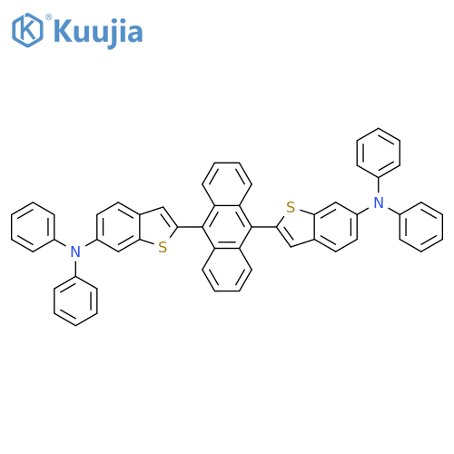 BENZO[B]THIOPHEN-6-AMINE, 2,2'-(9,10-ANTHRACENEDIYL)BIS[N,N-DIPHENYL- structure