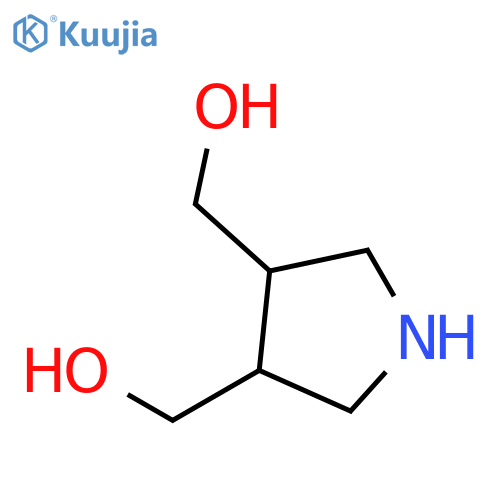[cis-4-(hydroxymethyl)pyrrolidin-3-yl]methanol structure