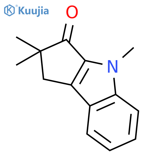 Cyclopent[b]indol-3(2H)-one, 1,4-dihydro-2,2,4-trimethyl- structure