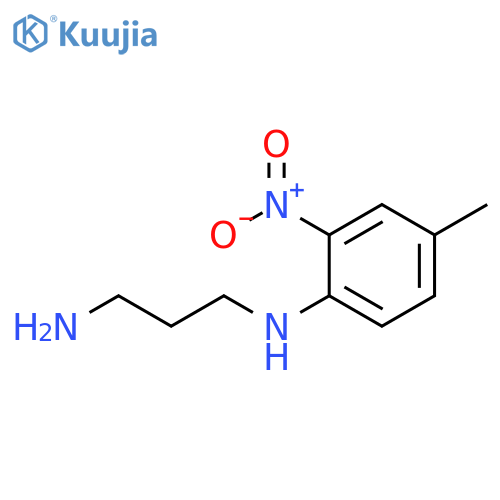 N1-(4-methyl-2-nitrophenyl)propane-1,3-diamine structure
