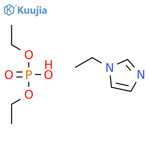 Phosphoric acid, diethyl ester, compd. with 1-ethyl-1H-imidazole (1:1) structure