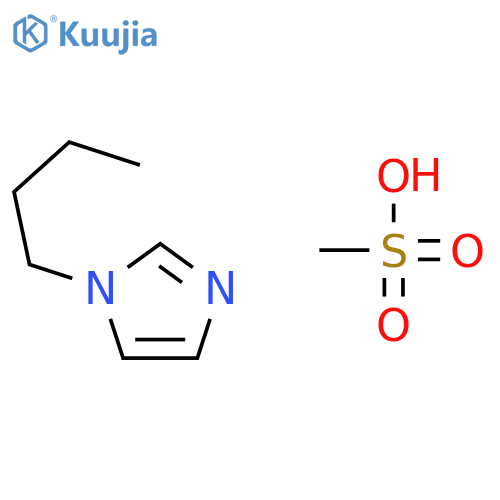 1H-Imidazole, 1-butyl-, monomethanesulfonate structure