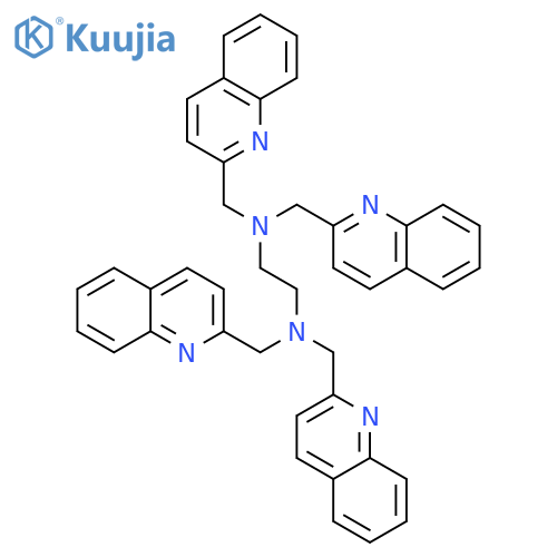 1,2-Ethanediamine, N,N,N',N'-tetrakis(2-quinolinylmethyl)- structure
