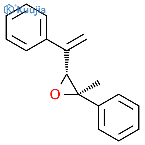 Oxirane, 2-methyl-2-phenyl-3-(1-phenylethenyl)-, (2R,3R)-rel- structure