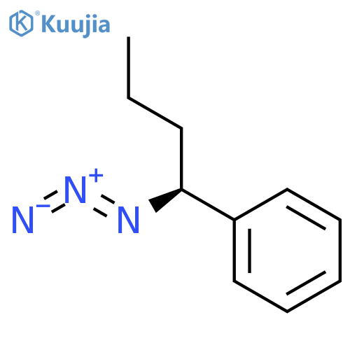Benzene, [(1S)-1-azidobutyl]- structure