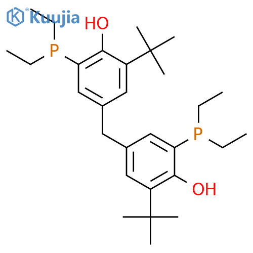PHENOL, 4,4'-METHYLENEBIS[2-(DIETHYLPHOSPHINO)-6-(1,1-DIMETHYLETHYL)- structure