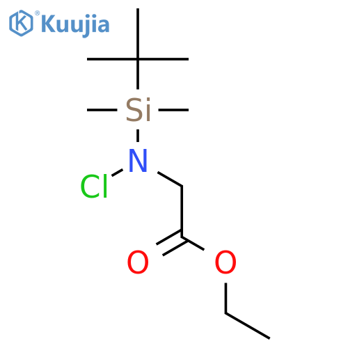GLYCINE, N-CHLORO-N-[(1,1-DIMETHYLETHYL)DIMETHYLSILYL]-, ETHYL ESTER structure