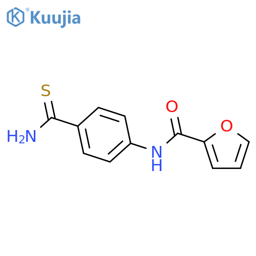 N-(4-Carbamothioylphenyl)furan-2-carboxamide structure