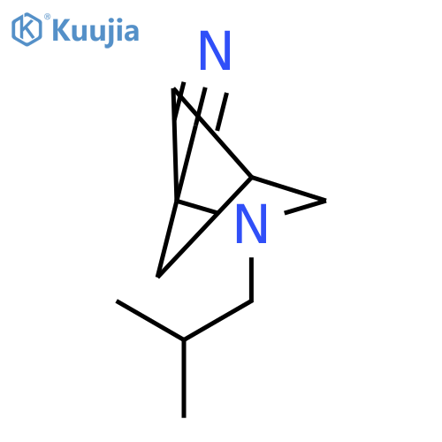 2-AZABICYCLO[2.1.1]HEXANE-1-CARBONITRILE, 2-(2-METHYLPROPYL)- structure