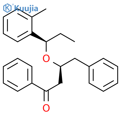 1-Butanone, 3-[(1R)-1-(2-methylphenyl)propoxy]-1,4-diphenyl-, (3S)- structure