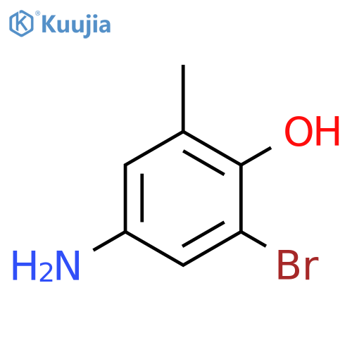 4-Amino-2-bromo-6-methylphenol structure