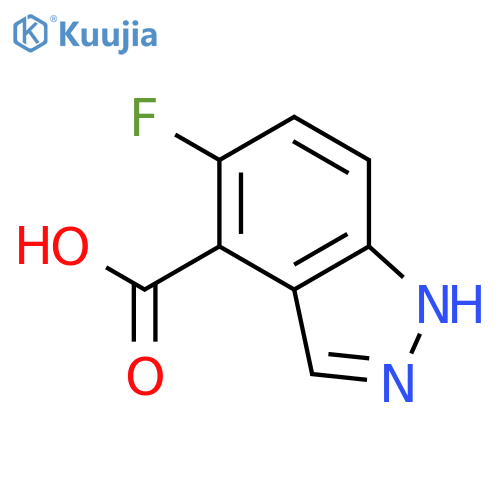 5-fluoro-1H-Indazole-4-carboxylic acid structure