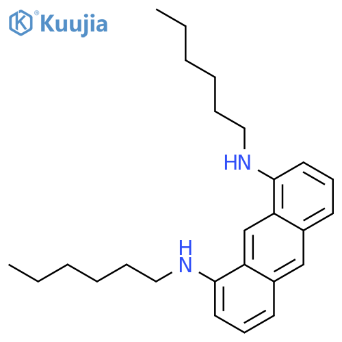 1,8-ANTHRACENEDIAMINE, N,N'-DIHEXYL- structure