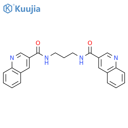 3-QUINOLINECARBOXAMIDE, N,N'-1,3-PROPANEDIYLBIS- structure