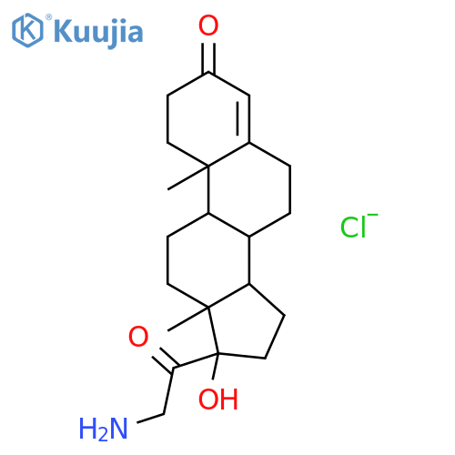 21-Amino-17-hydroxyprogesteroneHydrochloride structure