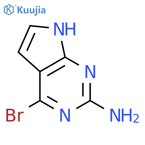 4-Bromo-7H-pyrrolo[2,3-d]pyrimidin-2-amine structure
