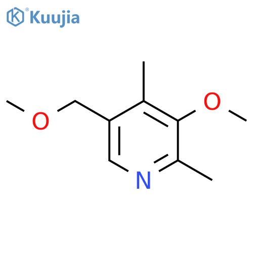 Pyridine, 3-methoxy-5-(methoxymethyl)-2,4-dimethyl- structure