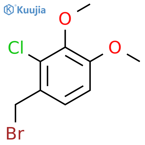 1-(Bromomethyl)-2-chloro-3,4-dimethoxybenzene structure