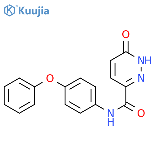 6-oxo-N-(4-phenoxyphenyl)-1,6-dihydropyridazine-3-carboxamide structure