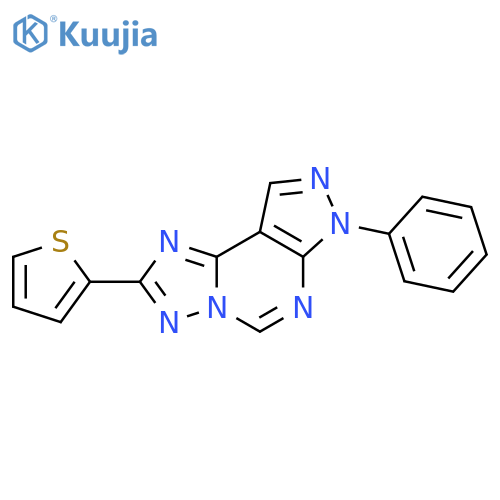 10-phenyl-4-(thiophen-2-yl)-3,5,6,8,10,11-hexaazatricyclo7.3.0.0^{2,6}dodeca-1(9),2,4,7,11-pentaene structure