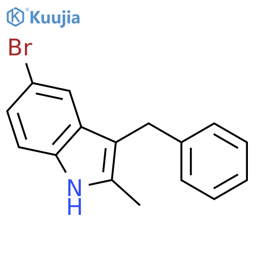 1H-INDOLE, 5-BROMO-2-METHYL-3-(PHENYLMETHYL)- structure