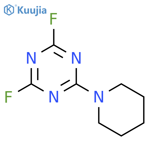 1,3,5-Triazine, 2,4-difluoro-6-(1-piperidinyl)- structure