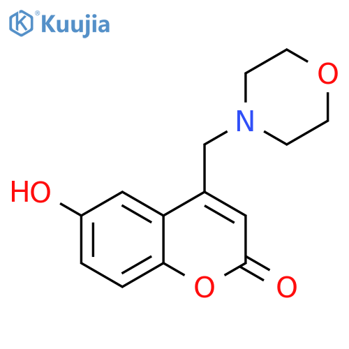 6-hydroxy-4-(morpholin-4-yl)methyl-2H-chromen-2-one structure