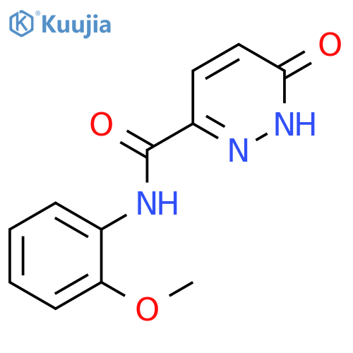 N-(2-methoxyphenyl)-6-oxo-1,6-dihydropyridazine-3-carboxamide structure