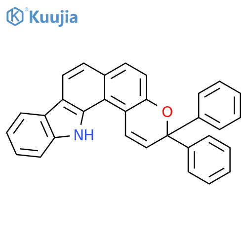[1]Benzopyrano[5,6-a]carbazole, 3,13-dihydro-3,3-diphenyl- structure