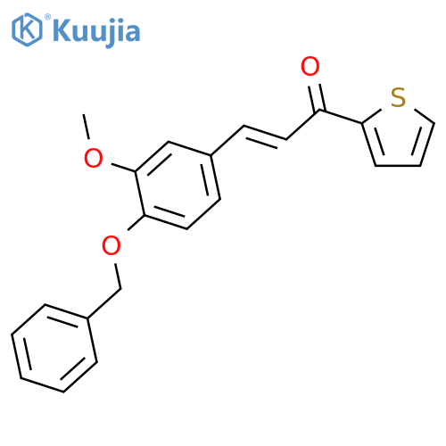 2-Propen-1-one, 3-[3-methoxy-4-(phenylmethoxy)phenyl]-1-(2-thienyl)- structure