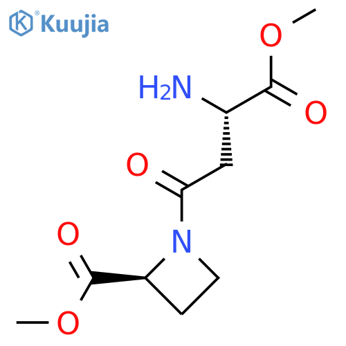 methyl (S)-1-((S)-3-amino-4-methoxy-4-oxobutanoyl)azetidine-2-carboxylate structure