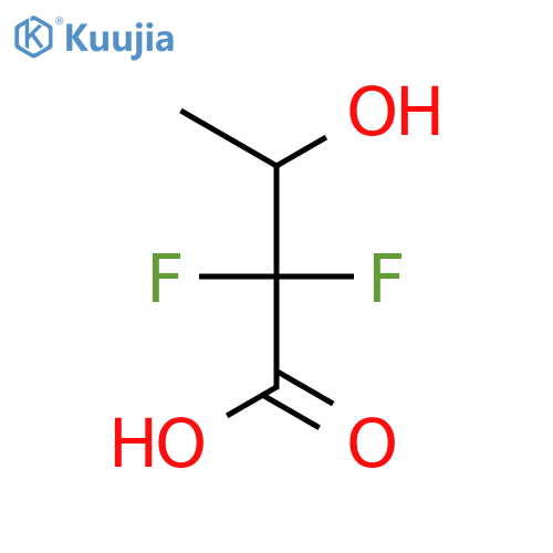 2,2-Difluoro-3-hydroxybutanoic Acid structure