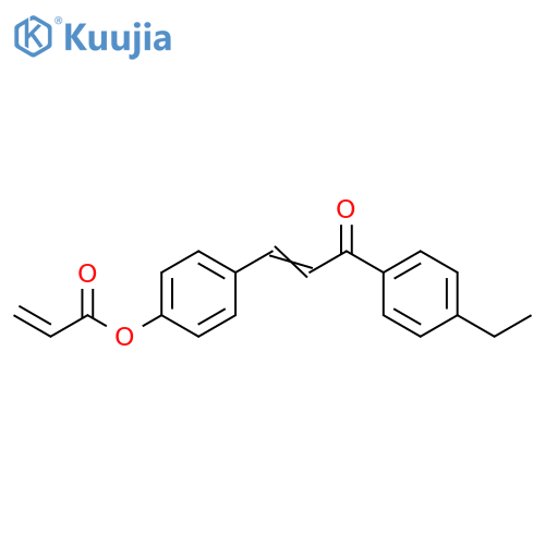 2-Propenoic acid, 4-[3-(4-ethylphenyl)-3-oxo-1-propenyl]phenyl ester structure