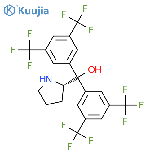 (S)-α,α-bis3,5-bis(Trifluoromethyl)phenyl-2-pyrrolidinemethanol structure