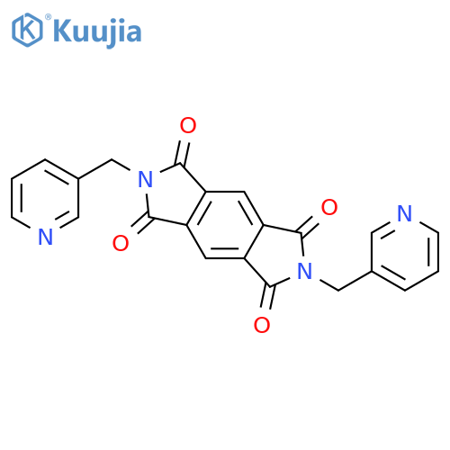 Benzo[1,2-c:4,5-c']dipyrrole-1,3,5,7(2H,6H)-tetrone, 2,6-bis(3-pyridinylmethyl)- structure