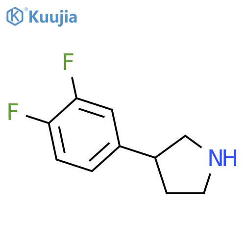 3-(3,4-difluorophenyl)pyrrolidine structure