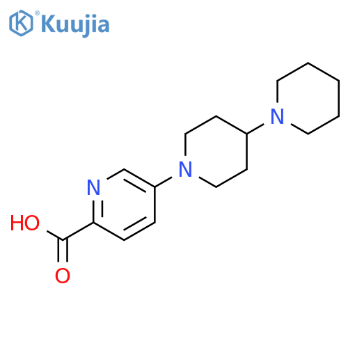 2-PYRIDINECARBOXYLIC ACID, 5-[1,4'-BIPIPERIDIN]-1'-YL- structure