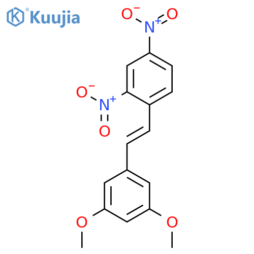 Benzene, 1-[(1E)-2-(3,5-dimethoxyphenyl)ethenyl]-2,4-dinitro- structure