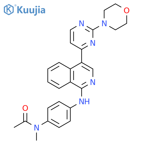 Acetamide,N-methyl-N-[4-[[4-[2-(4-morpholinyl)-4-pyrimidinyl]-1-isoquinolinyl]amino]phenyl]- structure