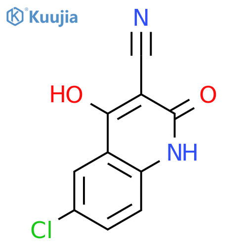 3-Quinolinecarbonitrile, 6-chloro-1,2-dihydro-4-hydroxy-2-oxo- structure