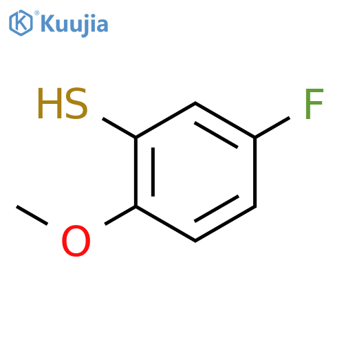 5-fluoro-2-methoxybenzene-1-thiol structure