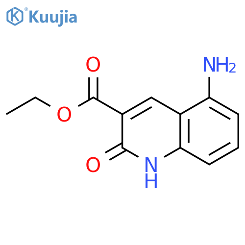 3-Quinolinecarboxylic acid, 5-amino-1,2-dihydro-2-oxo-, ethyl ester structure