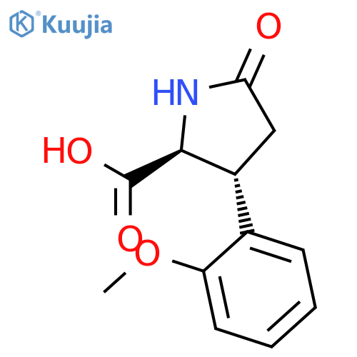 L-PROLINE, 3-(2-METHOXYPHENYL)-5-OXO-, (3R)- structure